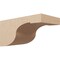 Ekena Millwork 9"W x 18"D x 9"H Wide Del Monte Rough Cedar Woodgrain TimberThane Corbel, Primed Tan CORUR09X18X09DELRCPR - alternate 1